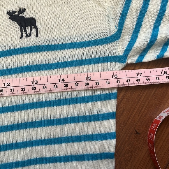 NWOT Vintage Y2K Abercrombie & Fitch Striped Logo Top - Picture 5 of 6